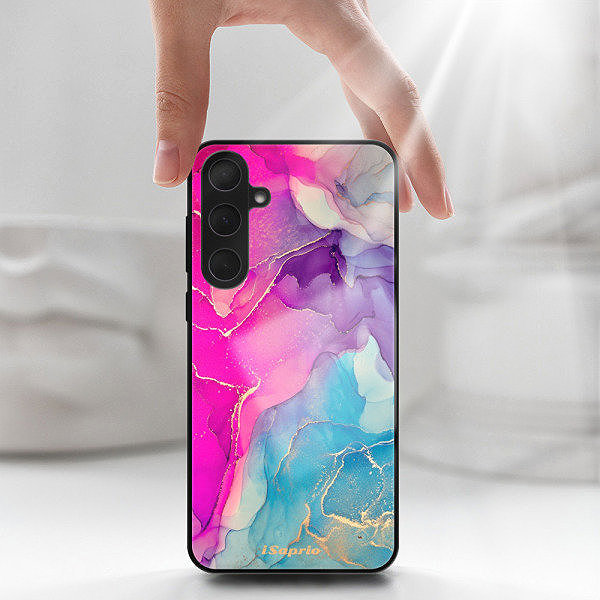 Kryt na mobil iSaprio Lesklé puzdro Purple Ink – Samsung Galaxy A35 5G ...