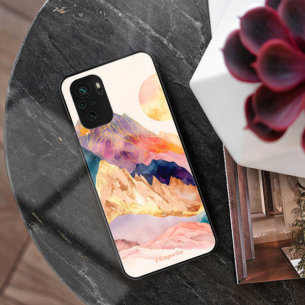 Kryt na mobil iSaprio Lesklé puzdro Abstract Mountains – Xiaomi Redmi Note 10/Note 10S ...