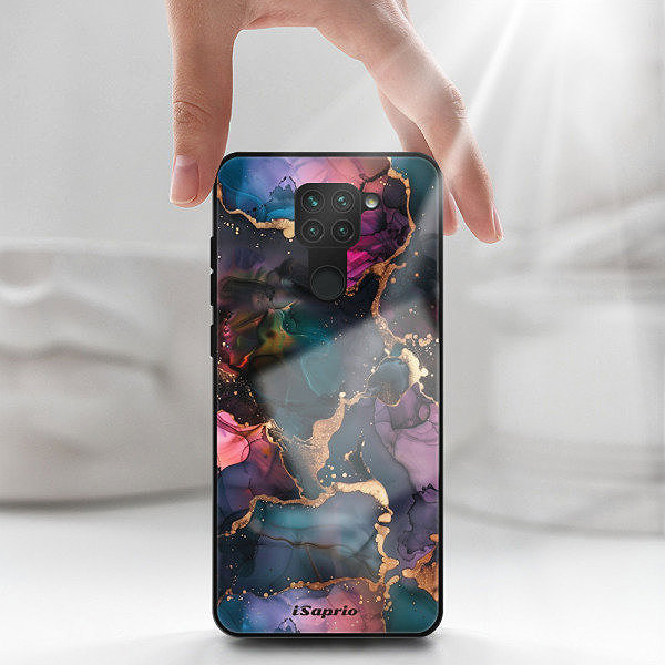 Kryt na mobil iSaprio Lesklé puzdro Dark Marble 10 – Xiaomi Redmi Note 9 ...