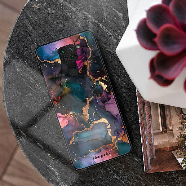 Kryt na mobil iSaprio Lesklé puzdro Dark Marble 10 – Xiaomi Redmi Note 9 ...