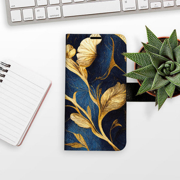 Puzdro na mobil iSaprio Flip puzdro GoldBlue pre Xiaomi 15 Ultra ...