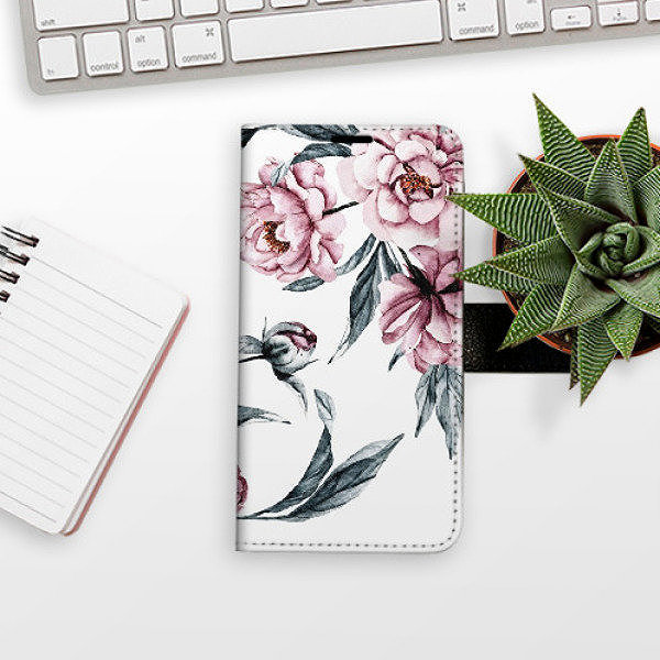 Puzdro na mobil iSaprio Flip puzdro Pink Flowers pre Xiaomi Redmi 14C/Poco C75 ...
