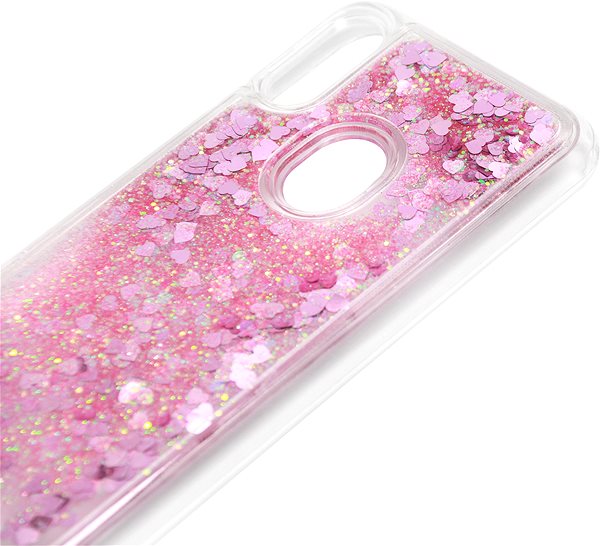 Kryt na mobil iWill Glitter Liquid Heart Case pre HUAWEI Y6 (2019) Pink ...