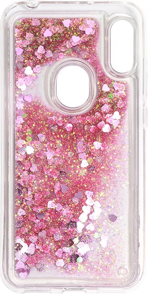 Kryt na mobil iWill Glitter Liquid Heart Case pre HUAWEI Y6 (2019) Pink ...