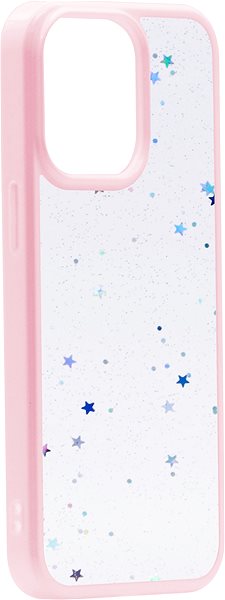 Kryt na mobil iWill Clear Glitter Star Phone Case pre iPhone 13 Pro Pink ...