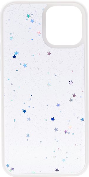 Telefon tok iWill Clear Glitter Star Phone Case az iPhone 12 készülékhez White ...