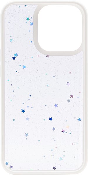 Telefon tok iWill Clear Glitter Star Phone Case az iPhone 13 Pro készülékhez White ...