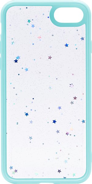 Telefon tok iWill Clear Glitter Star Phone Case az iPhone 7 készülékhez Blue ...