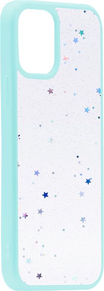 Kryt na mobil iWill Clear Glitter Star Phone Case pre iPhone 12 Blue ...