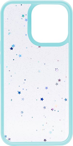 Telefon tok iWill Clear Glitter Star Phone Case iPhone 13 Pro Blue tok ...