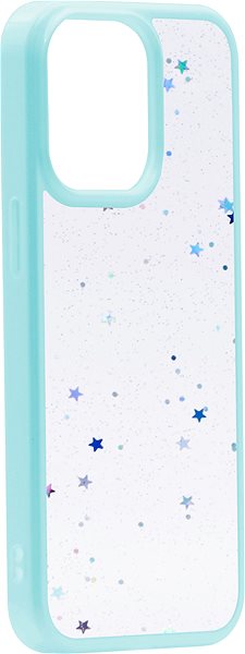 Telefon tok iWill Clear Glitter Star Phone Case az iPhone 13 Pro készülékhez Blue ...