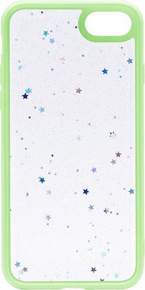 Telefon tok iWill Clear Glitter Star Phone Case az iPhone 7 készülékhez Green ...