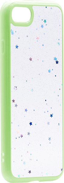 Telefon tok iWill Clear Glitter Star Phone Case az iPhone 7 készülékhez Green ...