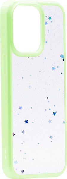 Telefon tok iWill Clear Glitter Star Phone Case az iPhone 13 Pro készülékhez Green ...