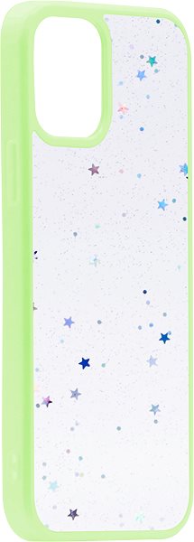 Kryt na mobil iWill Clear Glitter Star Phone Case pre iPhone 13 Green ...