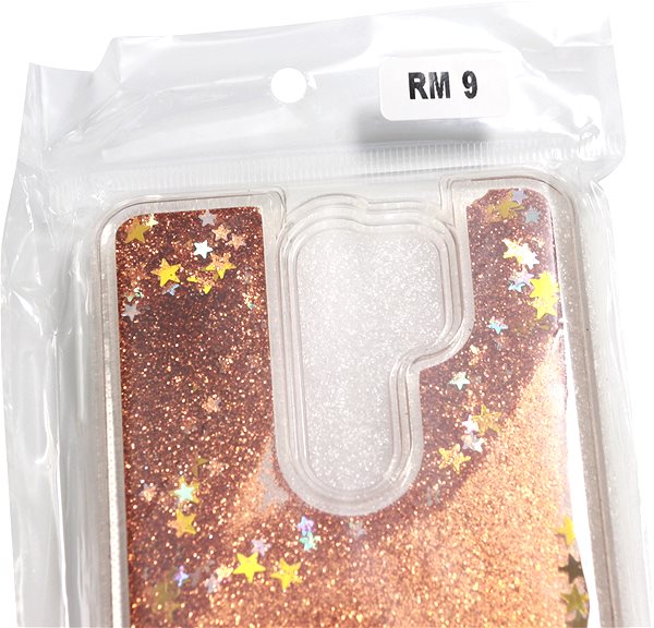Kryt na mobil iWill Glitter Liquid Star Case pre Xiaomi Redmi 9 Rose Gold ...