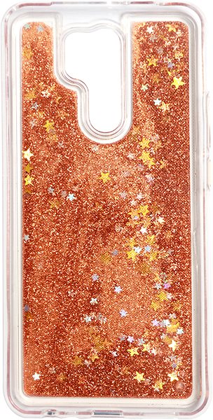 Handyhülle iWill Glitter Liquid Star Case für Xiaomi Redmi 9 Roségold ...