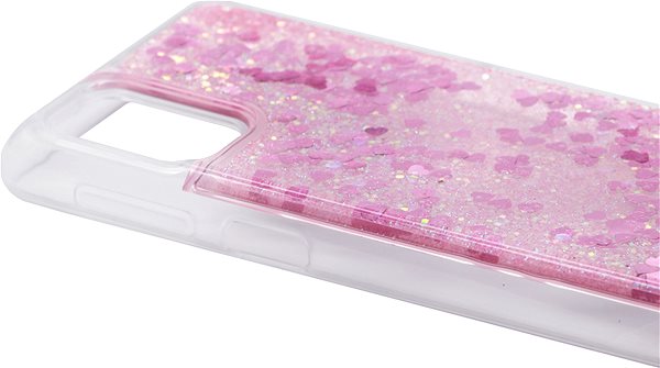 Kryt na mobil iWill Glitter Liquid Heart Case pre Samsung Galaxy M31s ...