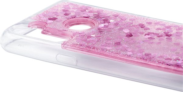 Handyhülle iWill Glitter Liquid Heart Case für Realme C3 - pink ...