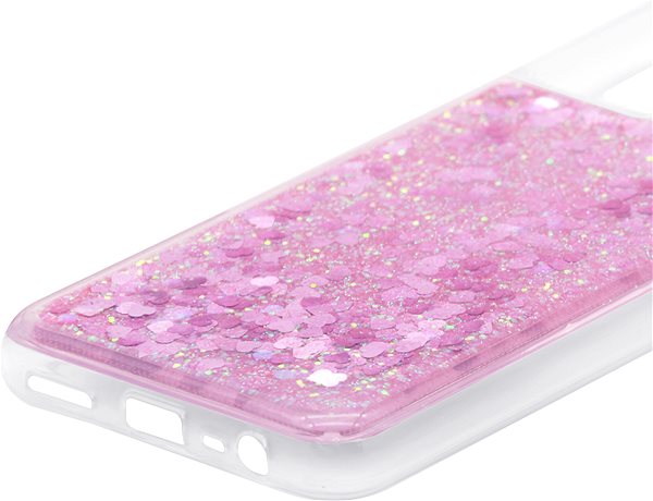 Kryt na mobil iWill Glitter Liquid Heart Case pro Realme 8 Pink ...