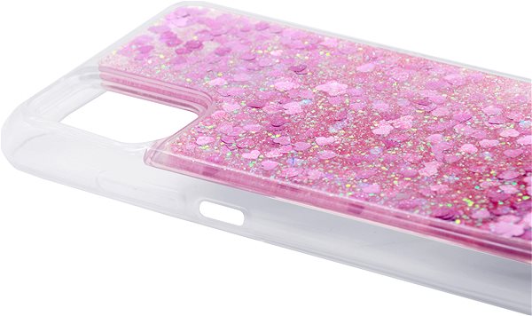 Kryt na mobil iWill Glitter Liquid Heart Case pre Xiaomi Redmi Note 10 Pink ...