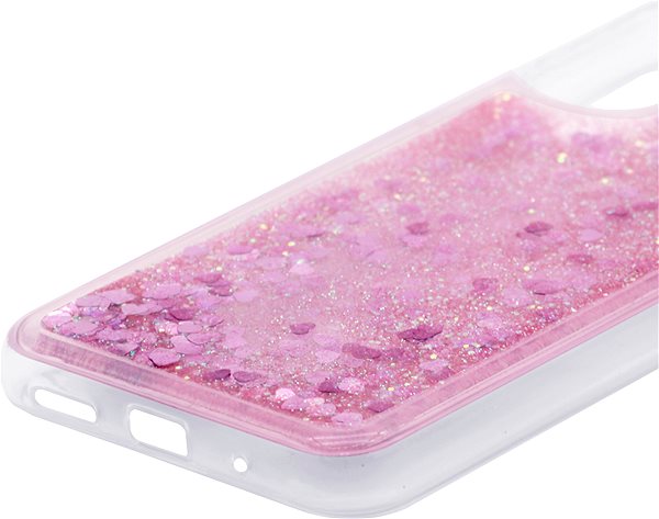 Kryt na mobil iWill Glitter Liquid Heart Case pre POCO M3 Pro 5G Pink ...