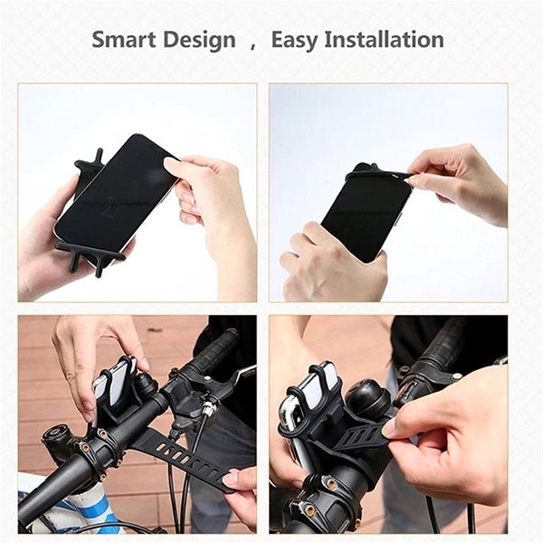 Držiak na mobil iWill Motorcycle and Bicycle Phone Holder Black Lifestyle