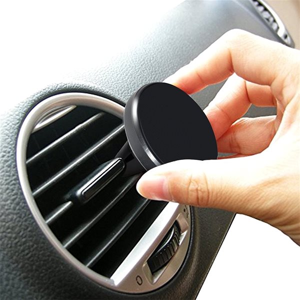 Telefontartó iWill Car Vent Phone Holder Magnetic & 360 Degrees Rotating Black Lifestyle