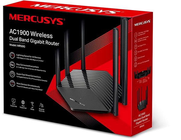 WLAN Router Mercusys MR50G Verpackung/Box