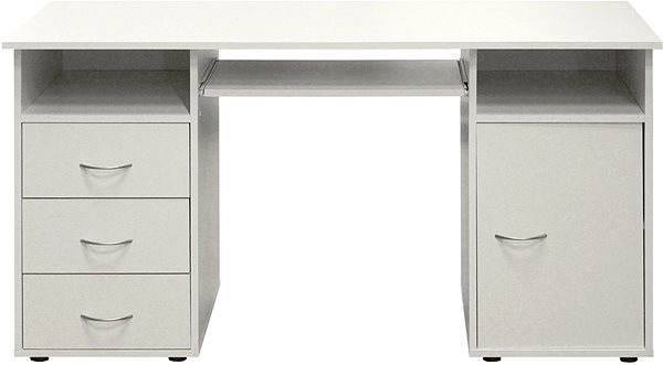 Písací stôl IDEA nábytok Stôl na počítač 194 biely ...