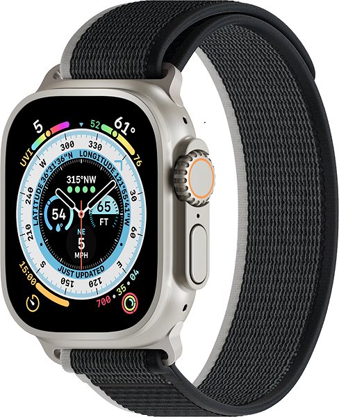 Szíj Next One Athletic Loop for Apple Watch 45/49mm - Black ...