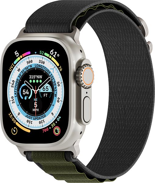 Szíj Next One Adventure Loop for Apple Watch 45/49mm - Gray/Green ...