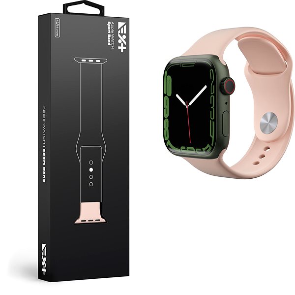 Szíj Next One Sport Band for Apple Watch 42/44/45mm - Pink Sand ...