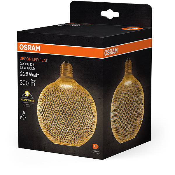 Ceiling light OSRAM LED ceiling light 3.5W E27 GLOBE, warm white .