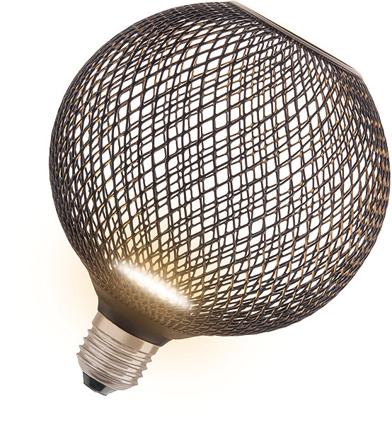 Ceiling light OSRAM LED ceiling light 3.5W E27 GLOBE BLACK, warm white .