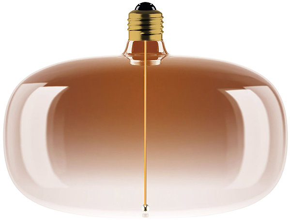LED bulb OSRAM brown LED bulb E27 4W VINTAGE ELIPSE, warm white .