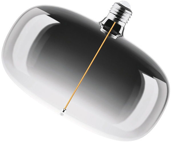 LED bulb OSRAM Smoke LED bulb E27 4W VINTAGE ELIPSE, warm white .