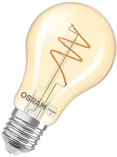 LED bulb OSRAM gold LED bulb E27 4.9W VINTAGE CLASSIC A, warm white .