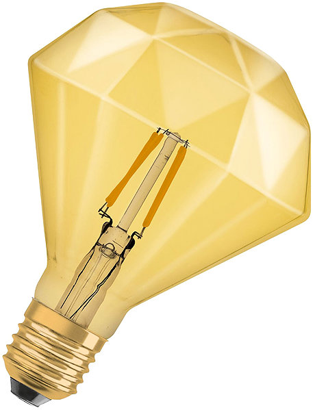 LED bulb OSRAM diamond LED bulb E27 4,5 W Vintage 1906, warm white .