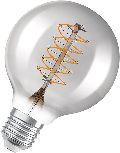 LED bulb OSRAM dimmable LED vintage bulb E27 7,8 W GLOBE, warm white .