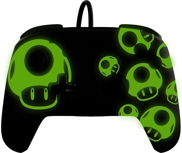 Gamepad PDP REMATCH Wired Controller –1Up Glow In The Dark – Nintendo Switch ...
