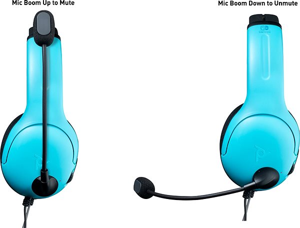 Gaming Headphones PDP LVL40 Wired Headset - Colour Block - Nintendo Switch Lateral view