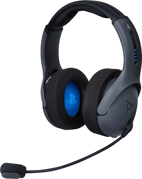 Gaming Headphones PDP LVL50 Wireless Headset - Grey - PS4 Lateral view