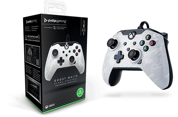 Gamepad PDP Wired Controller – Ghost White – Xbox Obsah balenia