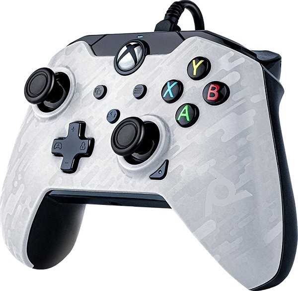 Gamepad PDP Wired Controller - Ghost White - Xbox Seitlicher Anblick