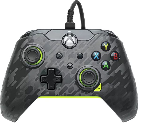 Gamepad PDP Wired Controller – Electric Carbon – Xbox ...