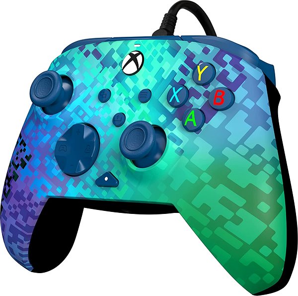 Gamepad PDP REMATCH Wired Controller – Glitch Green – Xbox ...
