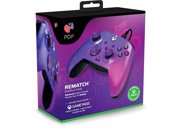 Kontroller PDP REMATCH Wired Controller - Purple Fade - Xbox ...