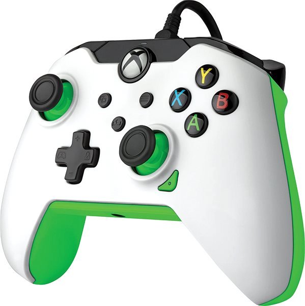 Gamepad PDP Wired Controller – Neon White – Xbox ...