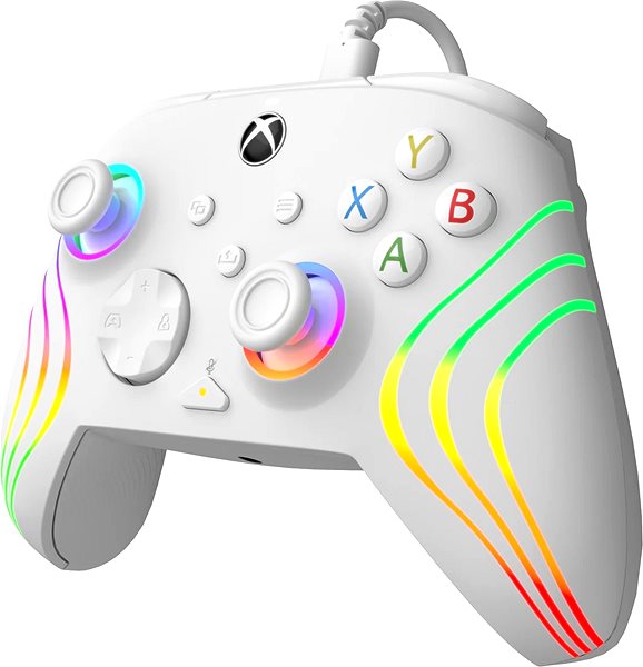 Gamepad PDP Afterglow Wired Controller - White - Xbox ...